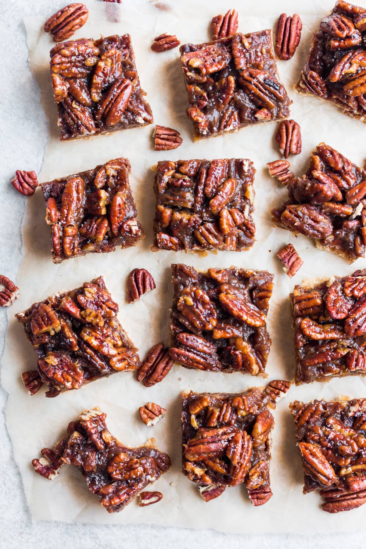 Healthy Pecan Pie Bars: Vegan & Gluten-Free, No Refined Sugar